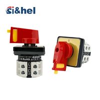 Interrupteur rotatif Si&hel LW28 LW26 10A à verrouillage par bouton-poussoir blanc OFF-ON 3P 4P 3 positions 660V insertion latérale 0-1 certifié CE IP20