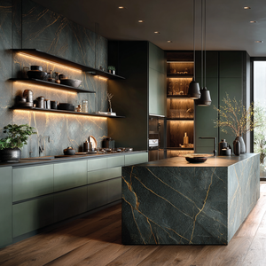 <span class=keywords><strong>Gabinetes</strong></span> <span class=keywords><strong>de</strong></span> <span class=keywords><strong>Cocina</strong></span> Modernos Minimalistas Lacados Personalizados <span class=keywords><strong>con</strong></span> Almacenamiento en Isla y <span class=keywords><strong>Puertas</strong></span> sin Tiradores para Planificación <span class=keywords><strong>de</strong></span> Diseño Personalizado - Product Image 6
