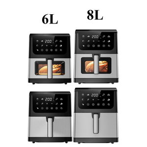 <span class=keywords><strong>Friteuse</strong></span> à air numérique 6L 8L sans huile, four électrique à écran tactile, fonctions personnalisables, grande <span class=keywords><strong>friteuse</strong></span> à air en acier inoxydable - Product Image 6
