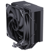 Refroidisseur en aluminium haute performance Snowman, 4 caloducs en cuivre, double tour, ventilateur à roulement fluide de 120 mm, 30dBA, haute puissance thermique, compatible avec Intel