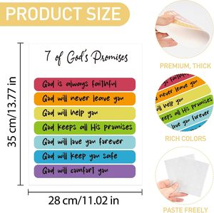 Decorazioni per la Scuola Domenicale, Poster Biblici per Bambini, Decorazioni per Aule, Poster Educativi Cristiani per Scuole Materne e Homeschooling - Product Image 2