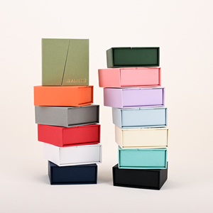 Caja de Regalo Magnética para Joyería, con Logotipo Personalizado Glampkg, Nuevo Diseño Cuadrado, Empaque de Papel para Collares - Product Image 5