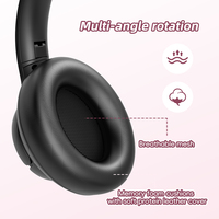 Casque supra-auriculaire sans fil BT5.3 hybride ANC casque antibruit pour le sport bon marché d'usine