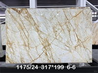Dalle de marbre Calacatta Super Gold Cresto, design moderne, polie, grande dalle de marbre pour la décoration murale et de sol de villa