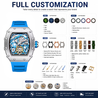 Montres automatiques mécaniques de luxe pour hommes Onola 3854 en stock, 1 pièce, logo personnalisé, 50 pièces, fabricant d'usine OEM ODM