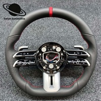 Volant de direction en cuir PU personnalisé de luxe pour Mercedes-Benz W204 W205 pour W212 W213 W447 W463 GLC GLA C43 C63 E63 S63 G63