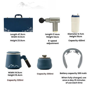 Logotipo personalizado Regalo de recuerdo corporativo Artículo Regalos promocionales Práctico masajeador Taza Juego de regalo - Product Image 6