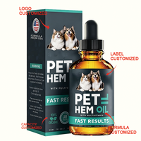Huile de chanvre pour chien, supplément apaisant pour animaux de compagnie avec oméga 3, 6, 9, huile de chanvre, vitamines pour soulager la douleur, l'anxiété, le stress, favoriser le sommeil et la santé des articulations
