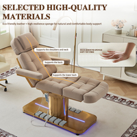 Fauteuil de Beauté Rotatif pour Salon, Fournitures d'Esthétique, Lit Cosmétique Facial pour Esthéticienne, Ensemble Cama Belleza Deux Méthodes