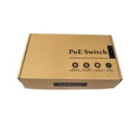 Switch PoE Gigabit universel compatible avec les caméras IP, 4 ports 1 GE Uplink + SFP Fibre, 802.3af/at, 30W par port, 65W intégré
