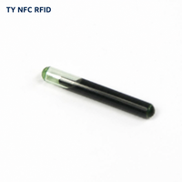 Microchip RFID basse fréquence implantable pour animaux de compagnie EM4305 EL8243, puce d'identification électronique passive en lecture/écriture ISO 11784/11785 pour chat et chien