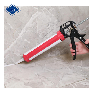 Colla adesiva <span class=keywords><strong>professionale</strong></span> sigillante siliconico <span class=keywords><strong>pistola</strong></span> per calafataggio manuale con manico in acciaio per sigillante e adesivo da costruzione - Product Image 5