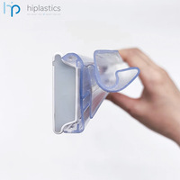 Hiplastics APEHP61 crochets d'étiquette de prix en plastique bande de données porte-étiquettes suspendus transparents pour Hanshow ESL