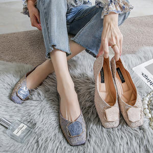 Mocassins plissés en soie élégants Sh12274a, chaussures plates pour femmes, chaussures de bureau polyvalentes, ballerines pour femmes, <span class=keywords><strong>grande</strong></span> <span class=keywords><strong>taille</strong></span> 35-43 - Product Image 4