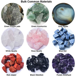 ナチュラルブルードットジャスパージェードローラーローズクォーツ目フェイシャルスキンマッサージャー老化しわと腫れ治療 - Product Image 5