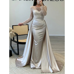 Vestido de Noche Elegante de Manga Larga con Lentejuelas para Mujer, Vestido Formal de Lujo para Banquete, Reunión Anual, Fiesta, Anfitriona - Product Image 3