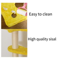 Meubles d'escalade amusants pour chats d'intérieur Tour d'arbre à chat en forme de fromage au design moderne et mignon