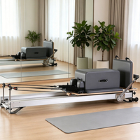 Cama de Pilates SVD-R25 de Aluminio con Base Baja, con Caja y Plataforma Suave, Adecuada para Uso en Casa y Gimnasios Pequeños