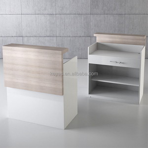 Mostrador de cajero de madera resistente, estante de supermercado para tienda de conveniencia, pago, promoción frontal, estante de exhibición - Product Image 5