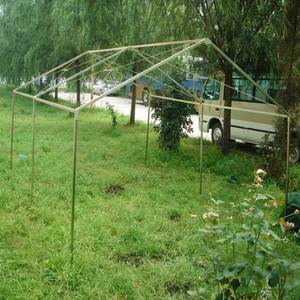 Carpa Personalizada Estilo Africano de Una Habitación, 3mx4m, Doble Capa, Impermeable, para las Cuatro Estaciones, para 10 Personas, Verde Militar/Verde Oliva - Product Image 2