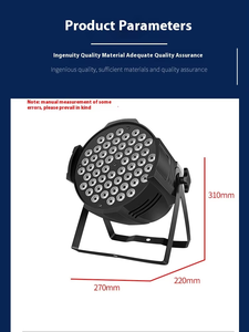 Độ sáng cao 54x3W RGB <span class=keywords><strong>LED</strong></span> Đảng DJ đầy đủ màu sắc sân khấu mệnh ánh sáng với <span class=keywords><strong>DMX</strong></span> điều khiển cho Disco DJ Đảng Wedding Show tổ chức sự kiện - Product Image 2