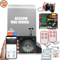 Motor Inteligente Tuya WiFi para Puerta Corredera, Controlado por Celular, 550w, 1000kg, 2200lb, con Límite de Resorte, Abrepuertas Automático