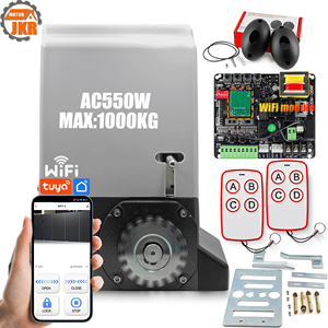 Motor Inteligente Tuya WiFi para Puerta Corredera, Controlado por <span class=keywords><strong>Celular</strong></span>, 550w, 1000kg, 2200lb, con Límite de Resorte, Abrepuertas Automático - Product Image 1