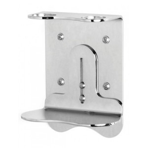 Thép Không Gỉ Kim Loại Bơm Wall Mount Spray Dầu Gội Xà Phòng Lỏng Chai Chủ Dispenser <span class=keywords><strong>Bracket</strong></span> Cho Khách Sạn Tay Khử Trùng Chai - Product Image 4