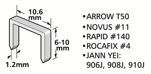 เครื่องยิงตะปูลมแบบมือถือ รุ่น Professional JY535 T50 ขนาด 6(1/4')-10มม.(3/8') สำหรับงานไม้ ตกแต่งบ้าน หุ้มพื้น ปูพื้น รับประกัน 1 ปี - Product Image 2