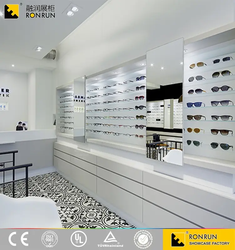 Simple design for sun glasses shop decoration display stand showcase for optical shop