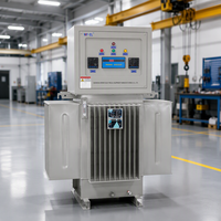 Régulateur de tension à induction triphasé entièrement automatique immergé dans l'huile WF.EL TNSJA-800KVA avec commande par servomoteur en cuivre pour usage industriel