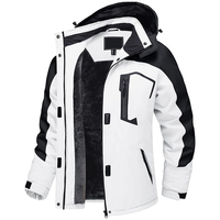 Veste de ski imperméable matelassée respirante pour femme, avec capuche, doublure polaire, manteau chaud d'hiver, coupe-vent pour la montagne