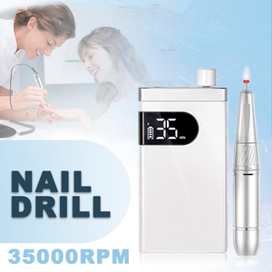 Perceuse à ongles sans fil 35000 tr/min, électrique, haute vitesse, rechargeable, en plastique, portable, machine de polissage pour manucure, pour usage en salon de manucure - Product Image 1
