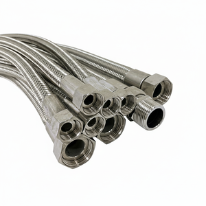 Manguera trenzada PTFE SAE100 R14 Alambre de acero inoxidable de presión de alta temperatura 304 AN4 Durable enrollado para bomba de aceite - Product Image 1