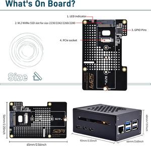 Geeikpi n04 धातु के मामले में नीचे माउंट pcie m.2 कुंजी-m nvm समर्थन 2230/2242/2260/2280 चीन में बनाया गया - Product Image 2