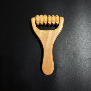 Rouleau de thérapie du bois outil de <span class=keywords><strong>Massage</strong></span> portable Anti Cellulite point de déclenchement bâton Drainage lymphatique masseur de libération musculaire - Product Image 4