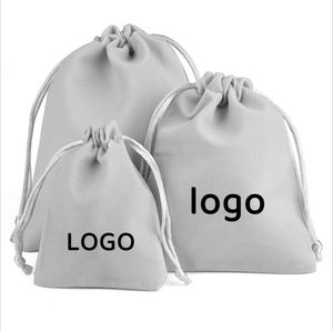 Wholesale Custom LOGO Velvet Pouch Packaging Drawstring Jewelry Velvet Bags for Gift - Product Image 6