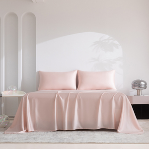 Ensemble de literie certifié OEKO-TEX 100% Lyocell, 4 pièces, ensemble de draps respirants et doux pour la maison, l'hôtel, disponible en taille Queen et King - Product Image 1