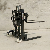 Batterie au Lithium hydraulique personnalisé manuel électrique double usage fonction empileur petit chariot élévateur 2000kg 2T gerbeur de palettes électrique