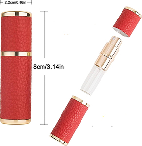 Botella de atomizador de <span class=keywords><strong>Perfume</strong></span> 5ML <span class=keywords><strong>Mini</strong></span> botella de recarga de <span class=keywords><strong>Perfume</strong></span> de aerosol de Colonia vacía con estuche de cuero de lujo para mujeres y hombres de viaje - Product Image 5