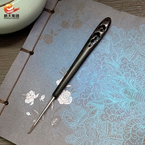 Hot Bán Cầu Vồng Sợi Đan Crochet Gỗ Crochet Hollow Khắc Gỗ Crochet Set Cho Đồ Chơi Búp Bê - Product Image 5