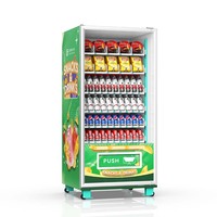 Distributeur automatique de boissons multifonctionnel avec écran tactile, refroidissement par compresseur, paiements par carte de crédit/pièces/code QR, gestion basée sur le cloud