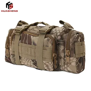 Promotion Tactical Waist Pack Molle Bicycle/Motorcycle 3P Waterproof Fanny Packs Camera Bag Camo EDC Utility Pouch