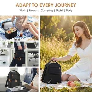 Bolsa de Almuerzo Grande de 13L, Plegable, de Poliéster, Doble Aislamiento, Resistente, a Prueba de Fugas, Reutilizable, para Hombres y Mujeres, con Diseños Modernos para el Trabajo - Product Image 6