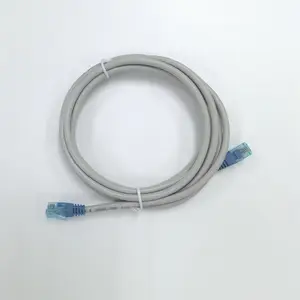 Telecommunications Round Cat5e UTP 24AWG Network Cable 2 Pairs twisted Grey Cable with RJ11 light blue connectors FX-LPP-6P4C-2M