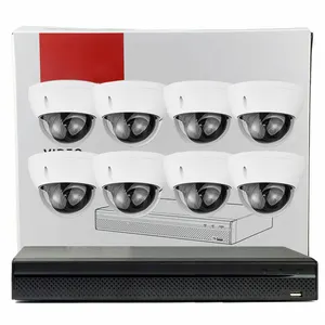 DH HDBW2831E-S-S2 4K 4ch 8ch 8 Channel POE NVR Kit 8MP 4MP tahan air CCTV IP67 H.265 IP sistem kamera pengawasan