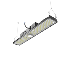 Projecteur linéaire rectangulaire à puissance réglable 250W 200W 150W, éclairage linéaire intelligent à capteur pour allées d'entrepôt