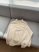 Ensemble unisexe sweat à capuche col montant et pantalon de sport, coupe ample, chaud, avec fermeture éclair, style décontracté, essentiels d'automne pour couple