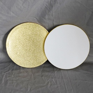 Lot de 50 tambours à gâteau ronds dorés de 14 pouces (12 mm) en papier ondulé gaufré pour gâteaux - Vente en gros - Product Image 5