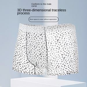 Boxer con stampa leopardata, biancheria intima da metà vita traspirante e Sexy, <span class=keywords><strong>slip</strong></span> sportivi taglie forti per <span class=keywords><strong>uomo</strong></span> - Product Image 3